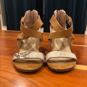 Kenneth Cole Reaction snakeskin and leather shoes